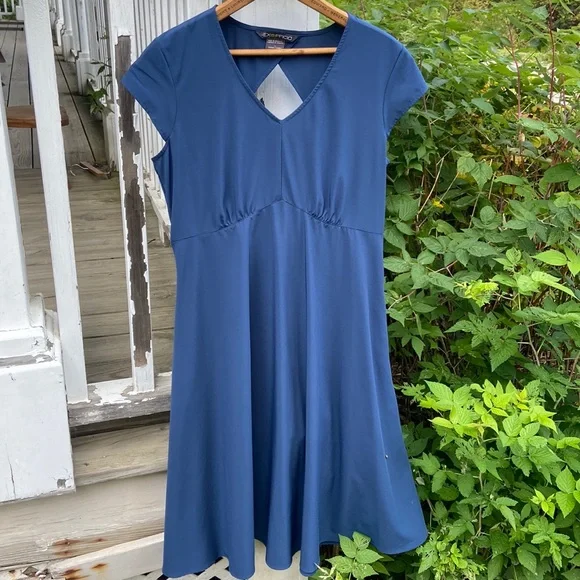 Exofficio | Dresses | Exofficio Short Sleeve Fit Flare Travel Dress With  Keyhole Back Womens Size 8 | Poshmark